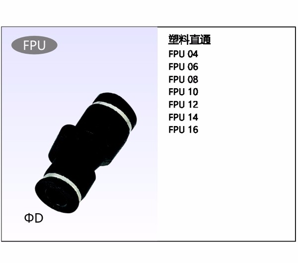 塑料直通